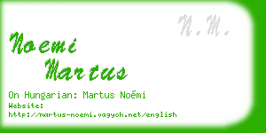 noemi martus business card